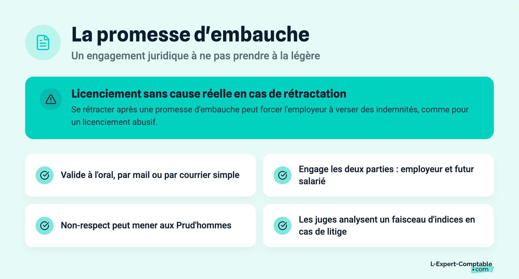 La promesse d'embauche